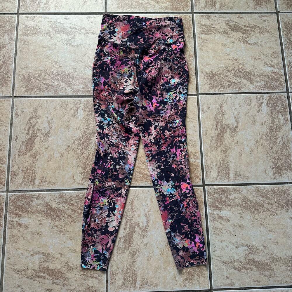 Lululemon Base‎ Pace High-Rise Leggings 25" Stencil Blossom Red Multi Size 4 - Picture 8 of 10